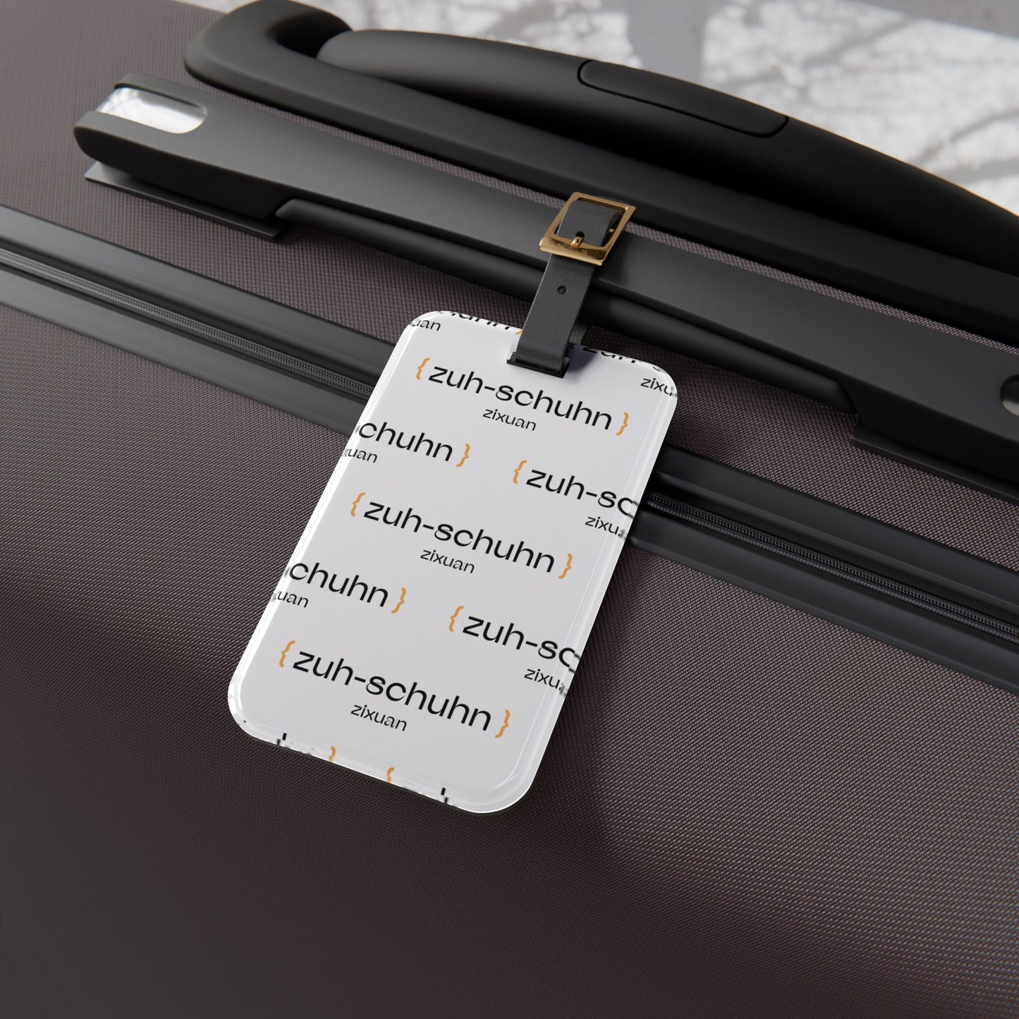 Pronounce Our /Names/ Stylish Luggage Tag | Personalize Your Bag, Unique Travel Tag, Wanderlust