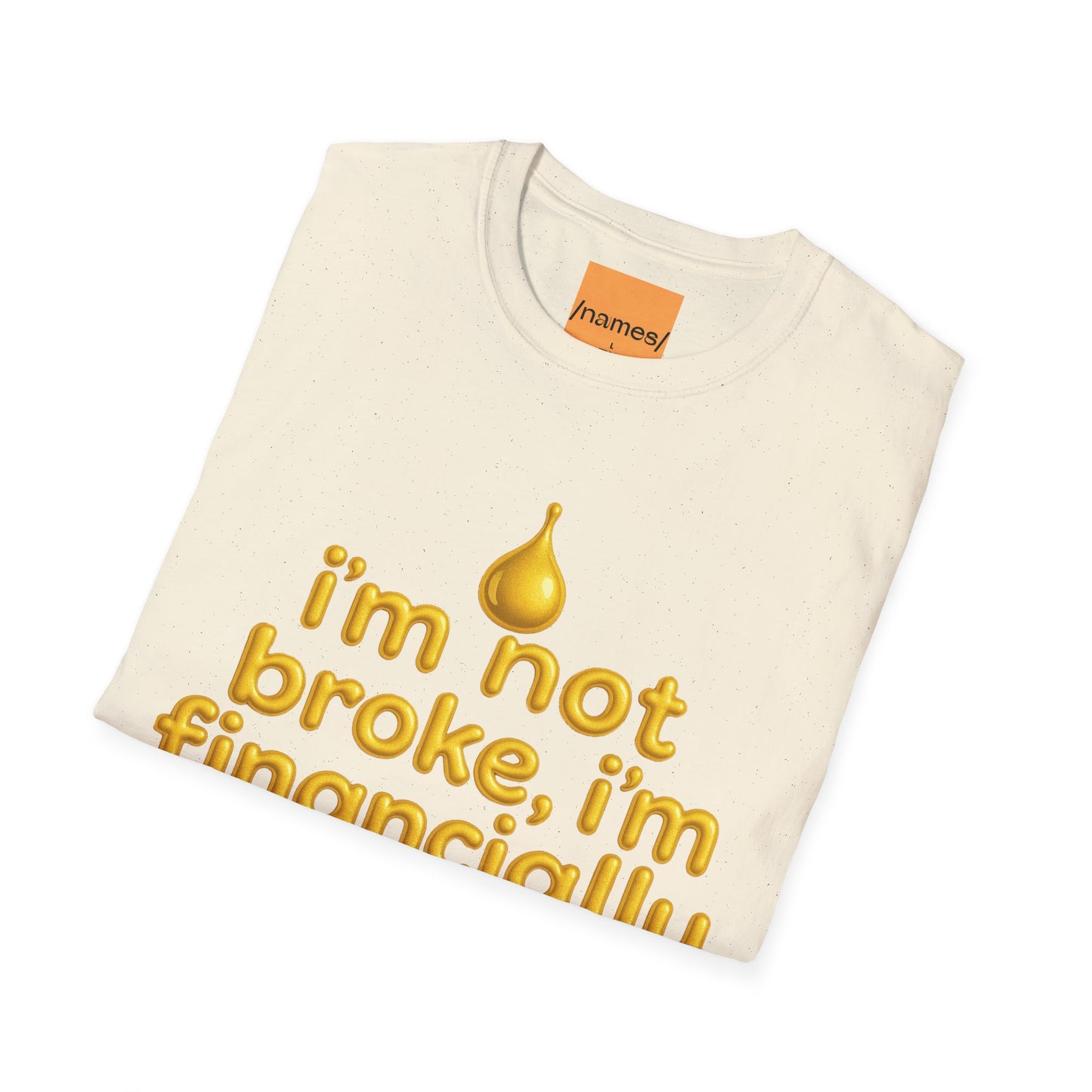 I'm Not Broke, I'm Financially Pinched T-Shirt - Pronounce Our Names