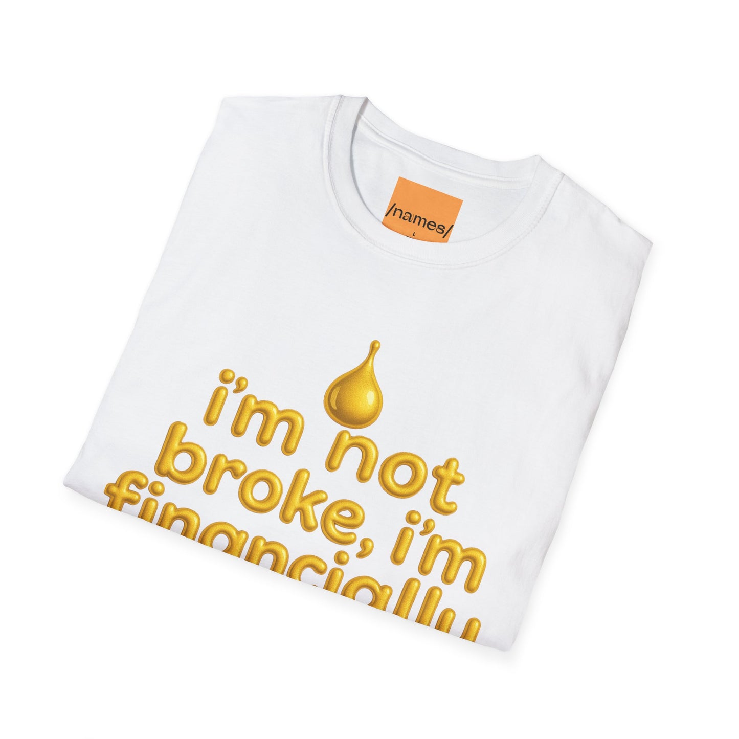 I'm Not Broke, I'm Financially Pinched T-Shirt - Pronounce Our Names