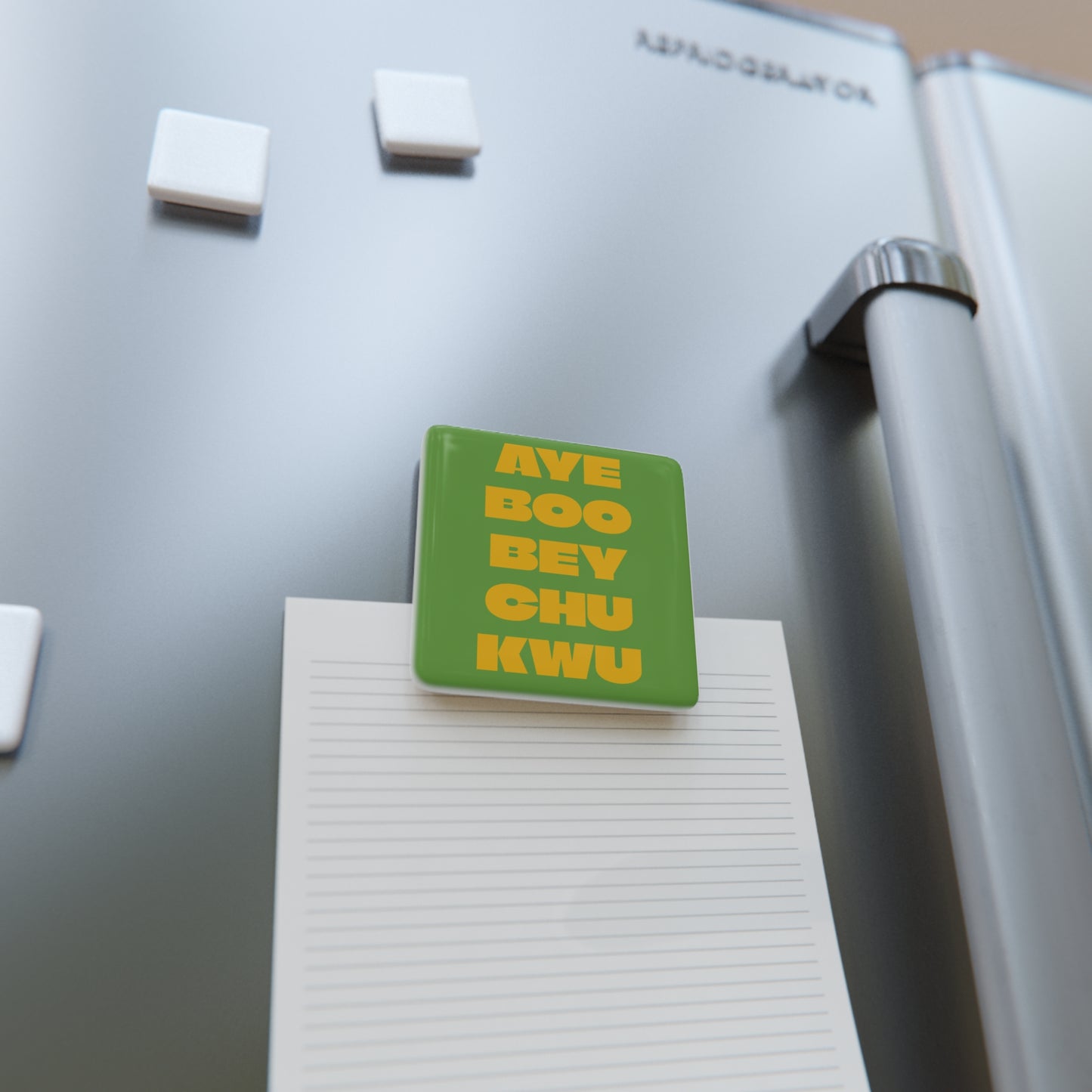 Square Porcelin Magnet for Long Names and Families by Pronounce Our /Names/ - Pronounce Our Names