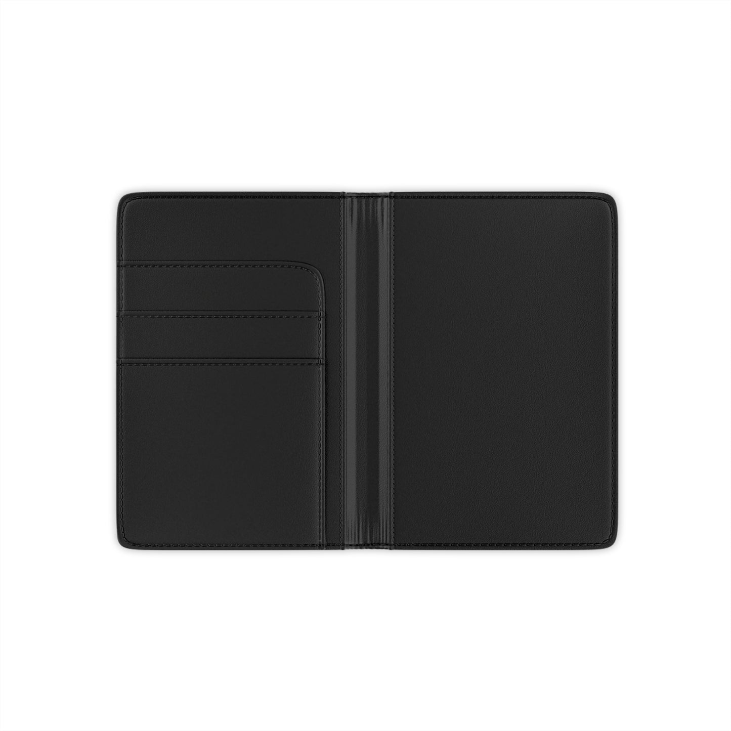 Stylish Passport Cover for Travelers, Travel Accessory, Gift for Jetsetters, Adventure Essentials, Black Leather Passport Wallet - Pronounce Our Names