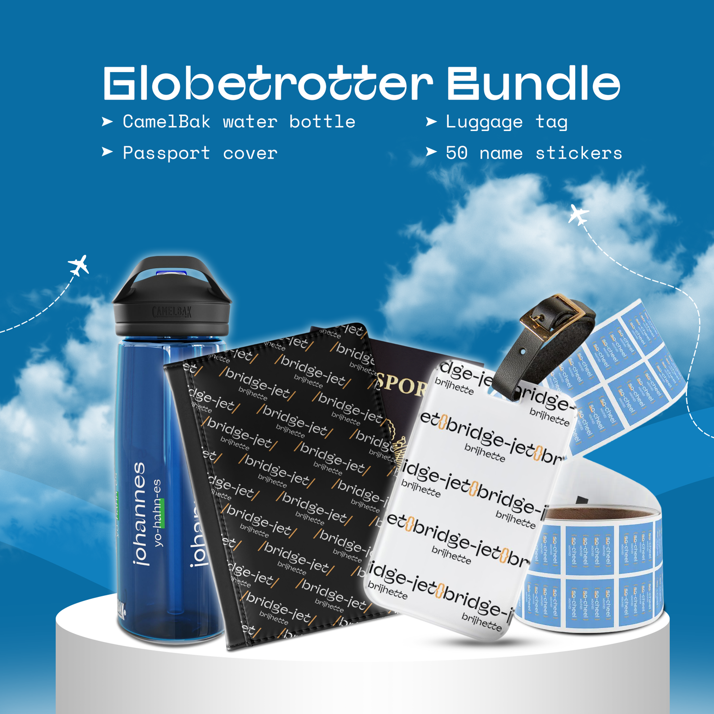 Globetrotting Bundle: Personalized Bundle for Frequent Travelers by Pronounce Our /Names/ - Pronounce Our Names