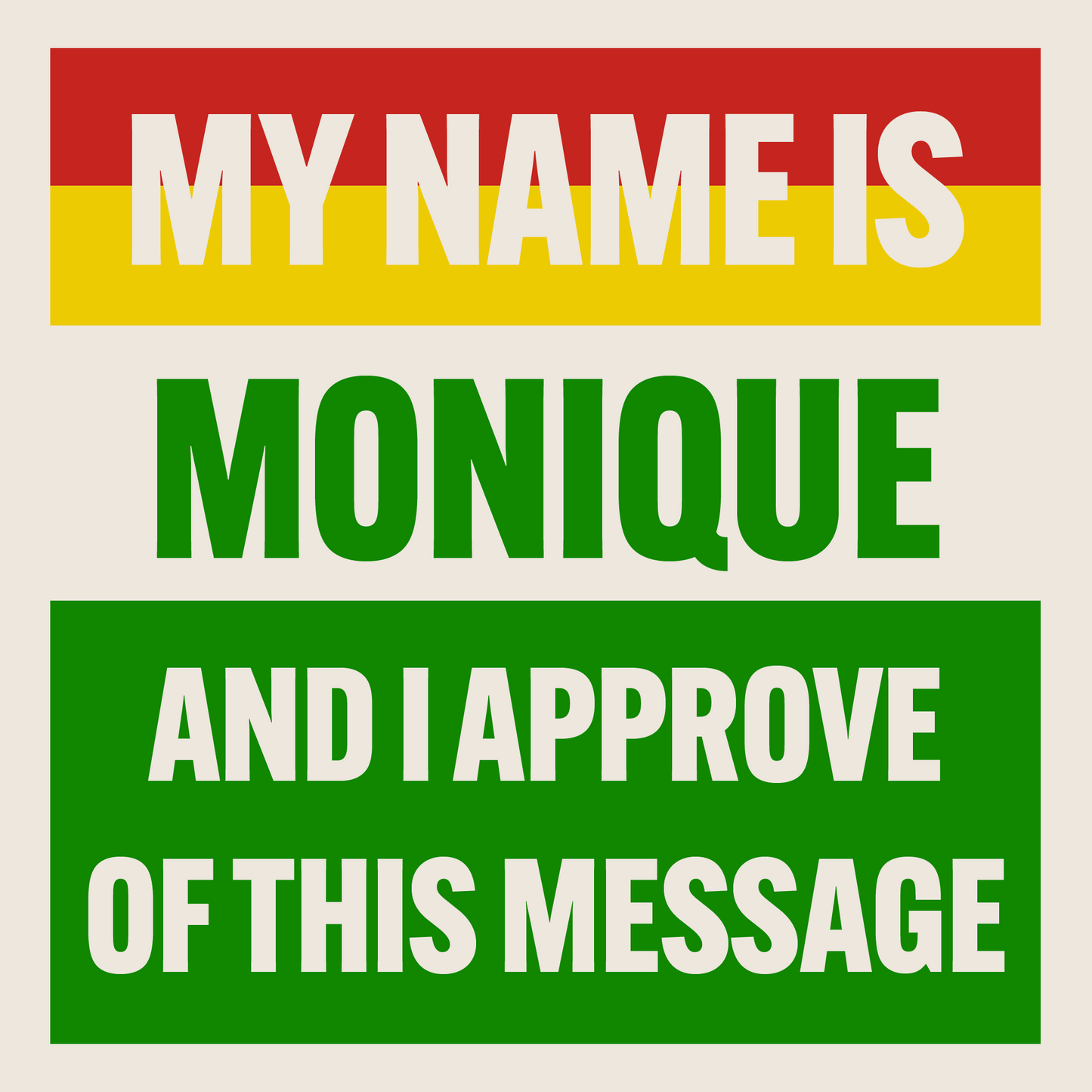 Politics Is Personal Stickers by Pronounce Our /Names/ - Pronounce Our Names