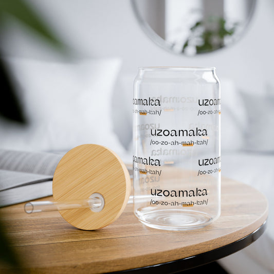 Pronounce Our /Names/ Sipper Glass, 16oz