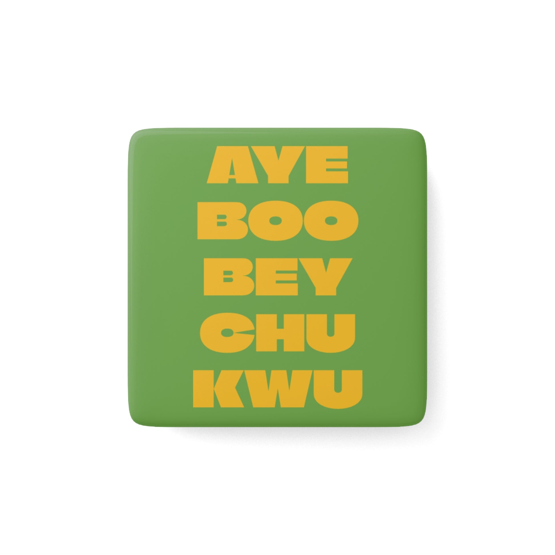 Square Porcelin Magnet for Long Names and Families by Pronounce Our /Names/ - Pronounce Our Names
