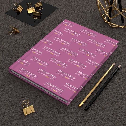 Personalized Journal Matte with Custom Name Pronunciation Fonts