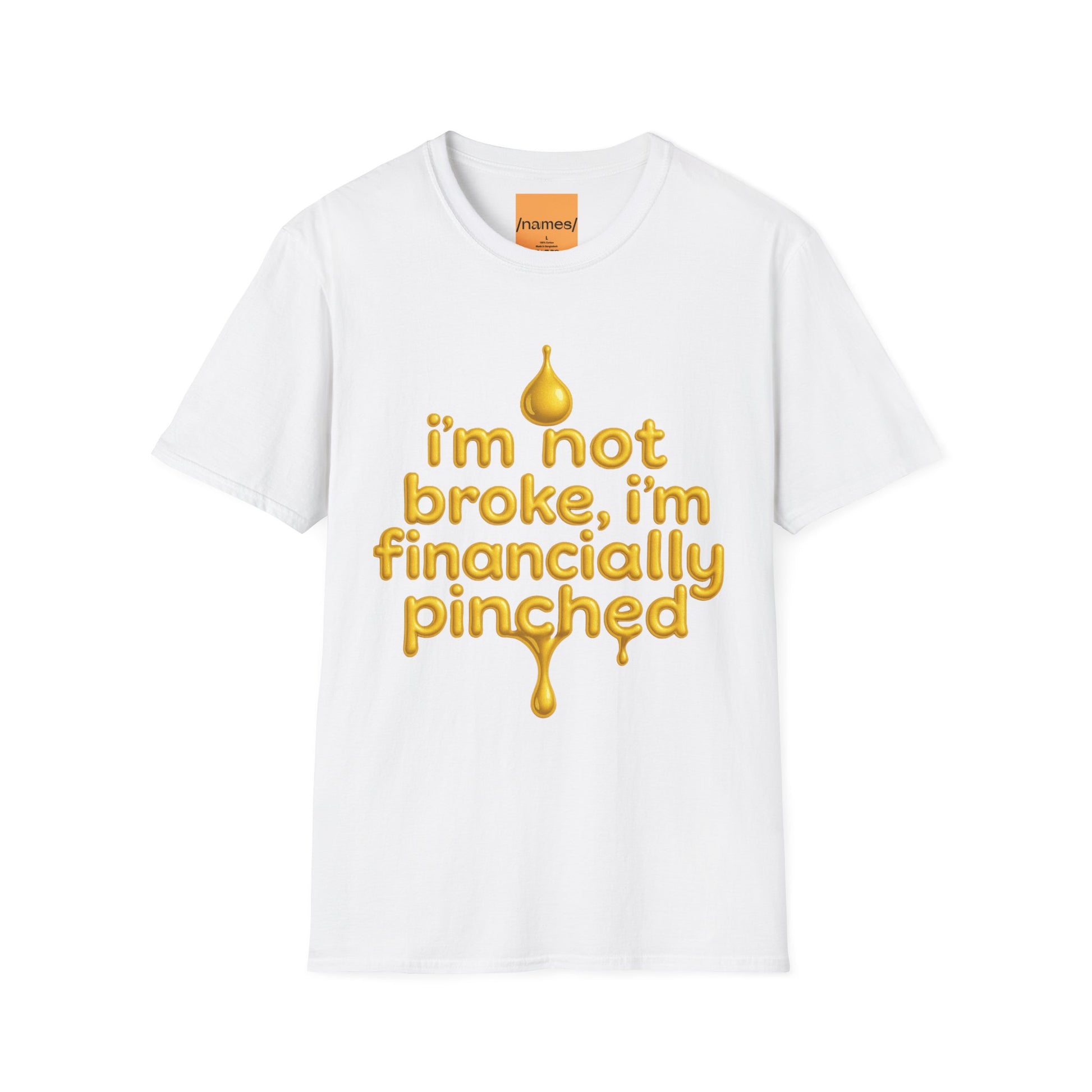 I'm Not Broke, I'm Financially Pinched T-Shirt - Pronounce Our Names