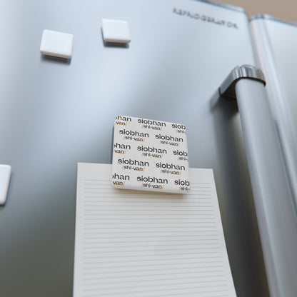 Square Porcelin Magnet with Name and Pronunciation by Pronounce Our /Names/ - Pronounce Our Names