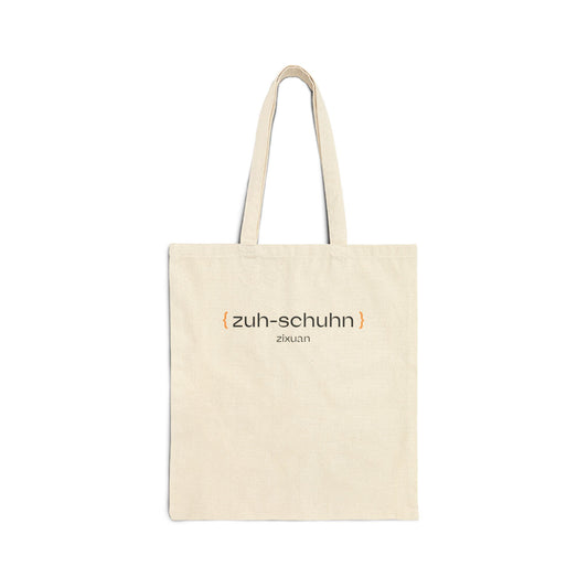 Pronounce Our /Names/ Cotton Canvas Tote Bag - Pronounce Our Names