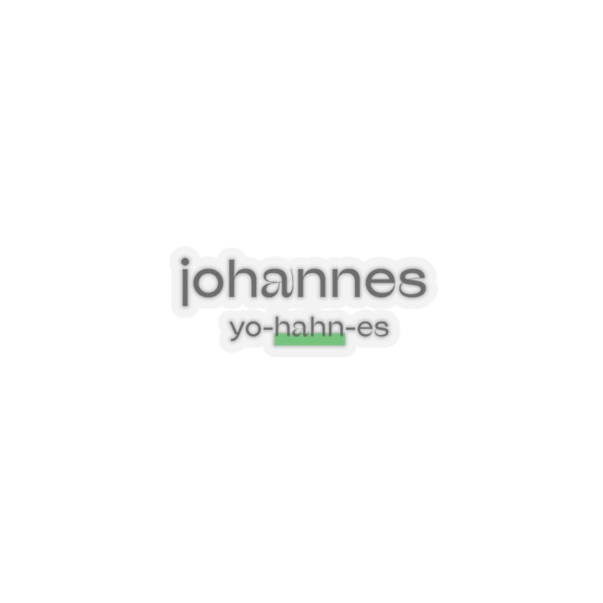 Pronounce Our /Names/ Kiss-Cut Stickers - Pronounce Our Names