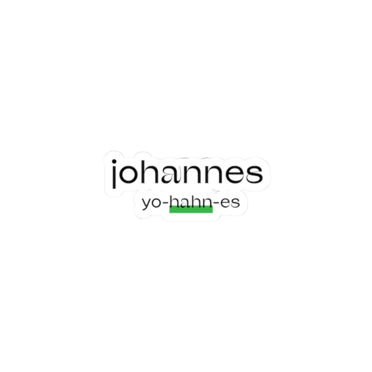 Pronounce Our /Names/ Kiss-Cut Stickers - Pronounce Our Names