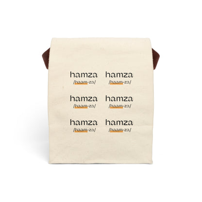 Stylish Personalized Name Canvas Lunch Bag, Eco-Friendly Lunch Tote, Personalized Meal Bag by Pronounce Our /Names/ - Pronounce Our Names