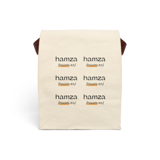 Stylish Personalized Name Canvas Lunch Bag, Eco-Friendly Lunch Tote, Personalized Meal Bag by Pronounce Our /Names/ - Pronounce Our Names