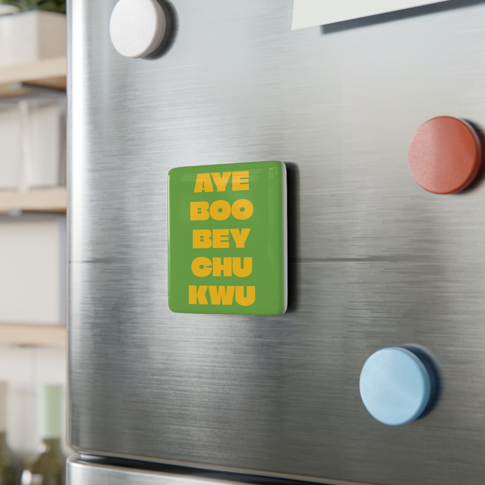 Square Porcelin Magnet for Long Names and Families by Pronounce Our /Names/ - Pronounce Our Names