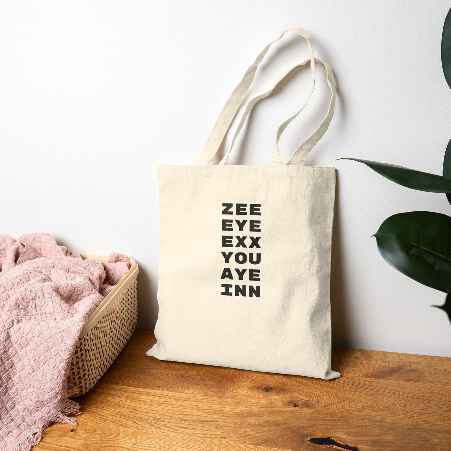 Personalized Name Spelling Tote Bag | Custom Cotton Canvas Shoulder Bag | Funny Cultural Pride Gift for Teachers, Students, Family