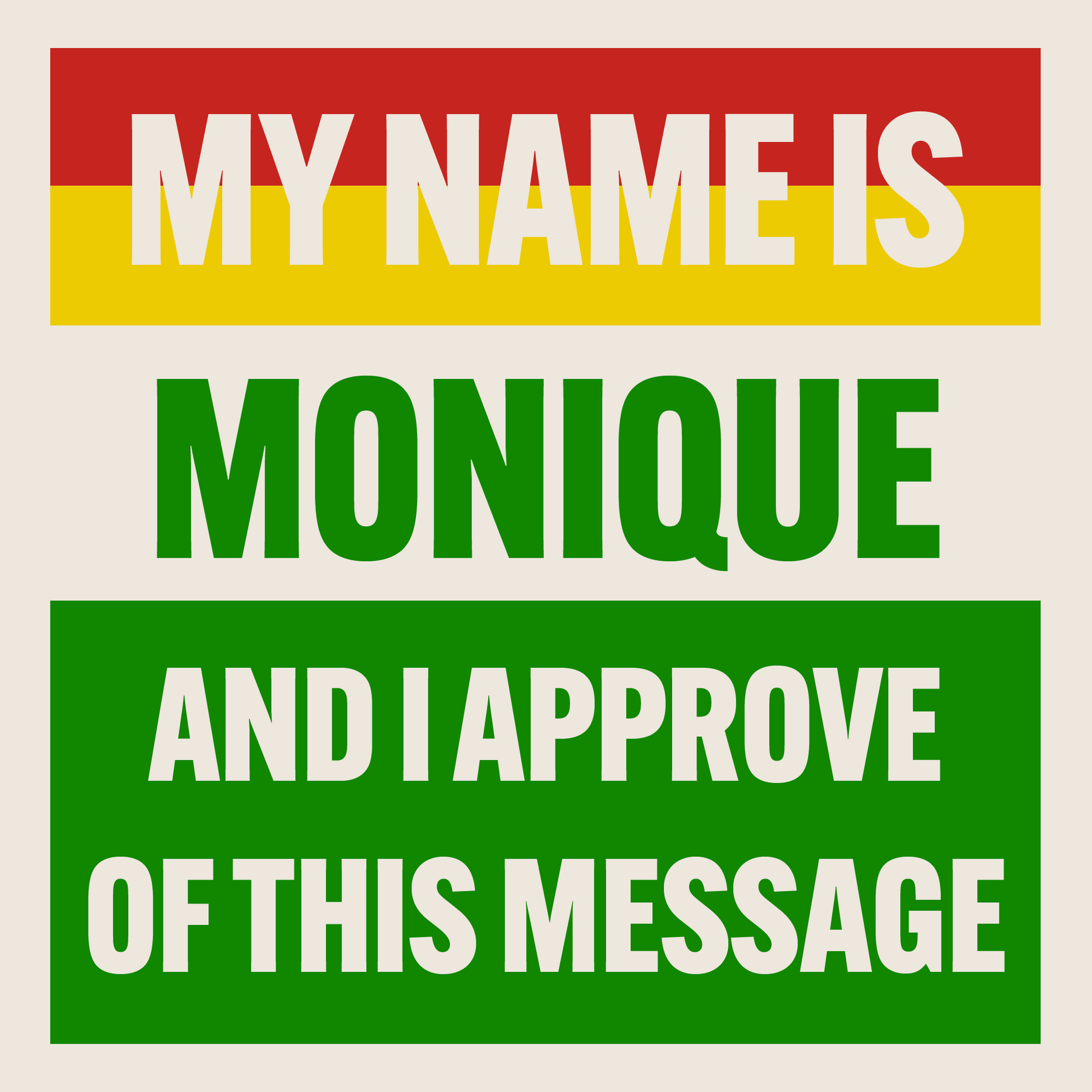 Politics Is Personal Stickers by Pronounce Our /Names/ - Pronounce Our Names